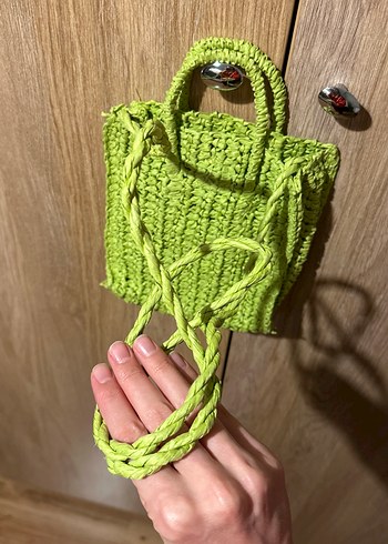 Mango Örgü Yeşil Kadın Çanta - Görsel 6