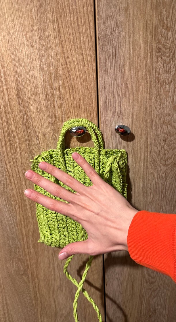 Mango Örgü Yeşil Kadın Çanta - Görsel 5