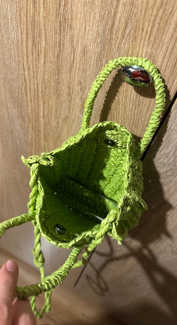 Mango Örgü Yeşil Kadın Çanta - Görsel 3