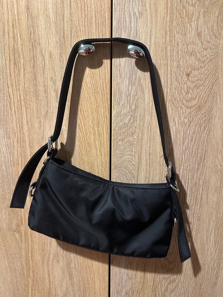 Mango Siyah Deri Kemerli Kadın Çanta - Görsel 2