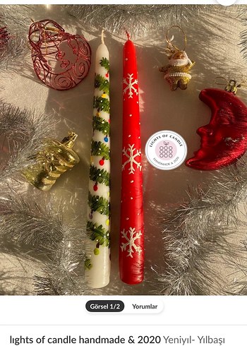 Siyah Metal Yuvarlak Mumluk ve Dekoratif Mumlar - Görsel 3