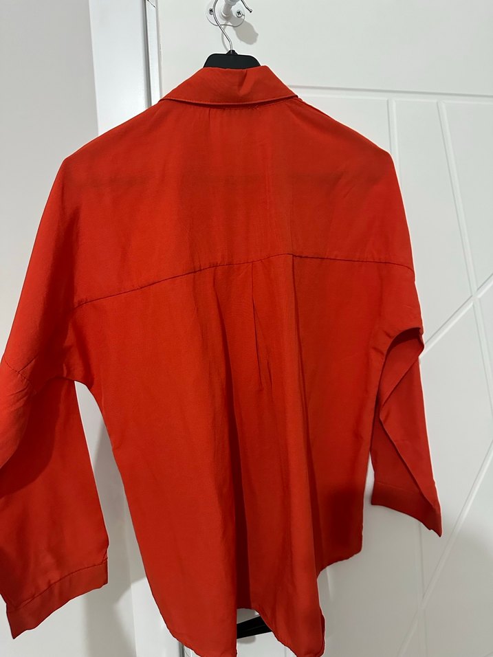 Turuncu Uzun Kollu Gömlek - Görsel 2