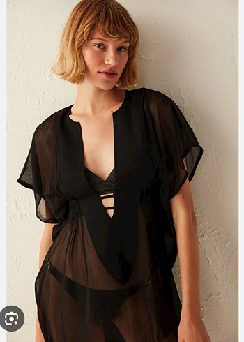 Siyah Transparan Bohem Mini Mayo - Görsel 3