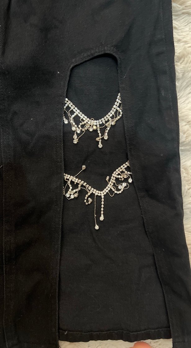 Siyah Uzun Kot Etek Kemerli - Görsel 2