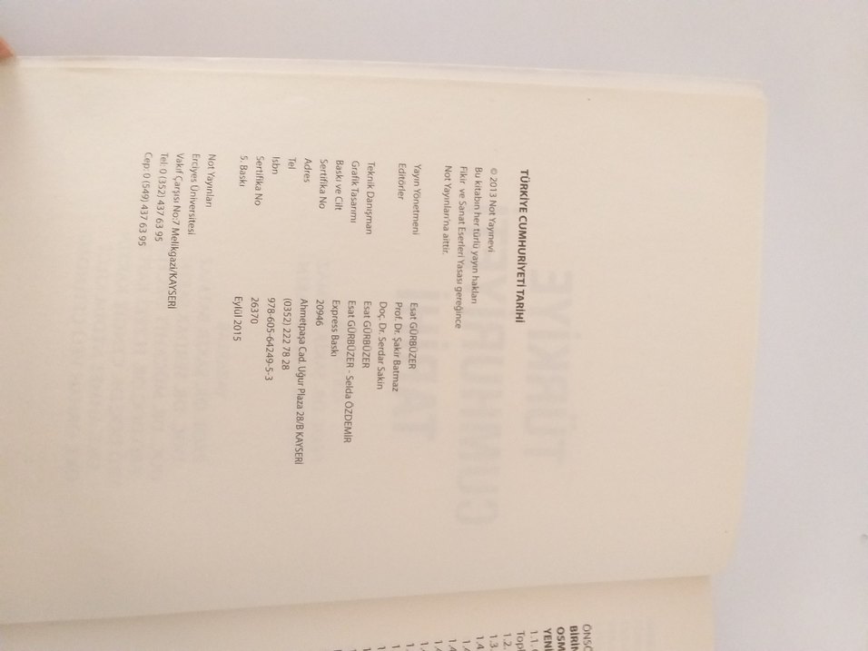 Türkiye Cumhuriyeti Tarihi Kitabı - Görsel 4