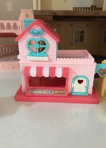 Pastel Pembe Oyuncak Ev ve Aksesuar Seti - Görsel 5