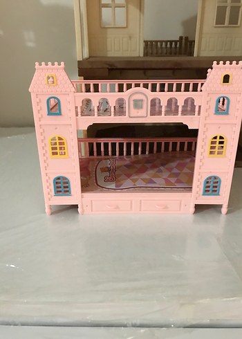 Pastel Pembe Oyuncak Ev ve Aksesuar Seti - Görsel 11