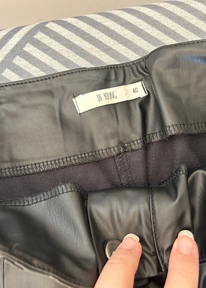 Defacto Deri Pantolon - Görsel 3