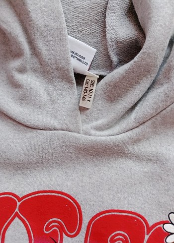 Gri Baskılı Kız Çocuk Eşofman Takımı - Görsel 4