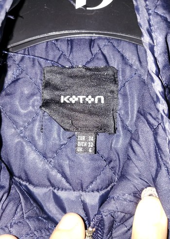 Düğmeli Siyah Midi Kadın Mont - Görsel 2