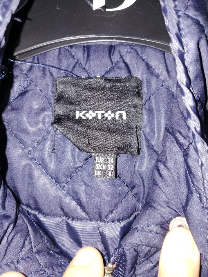 Düğmeli Siyah Midi Kadın Mont - Görsel 2