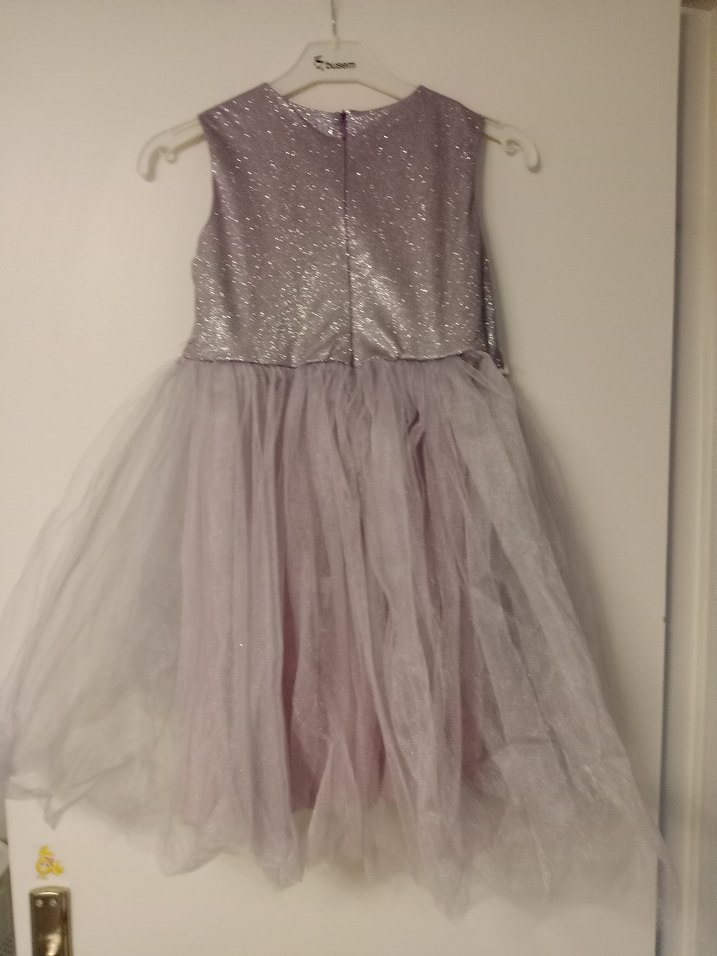 Parlak Mor Kolsuz Kız Elbisesi - Görsel 2