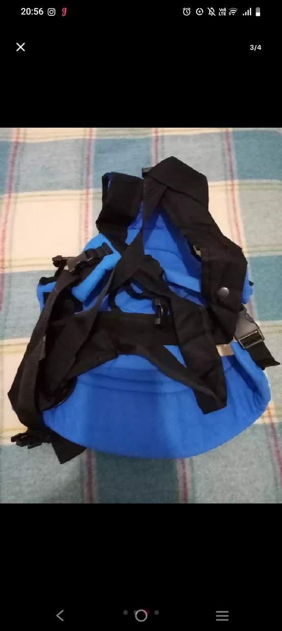 Koyu Mavi Bebek Taşıyıcı - Görsel 3