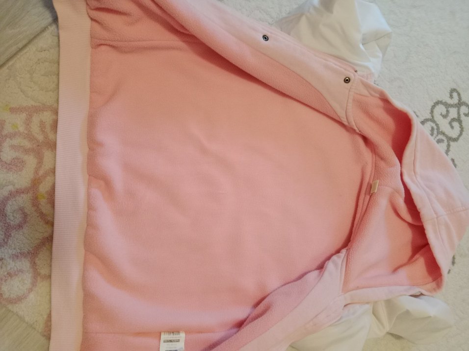 Düğmeli Pembe Kız Çocuk Ceketi - Görsel 2