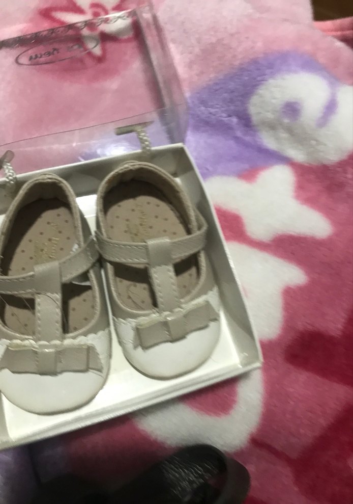 Kız Çocuk Beyaz Tokalı Babet Ayakkabı - Görsel 2