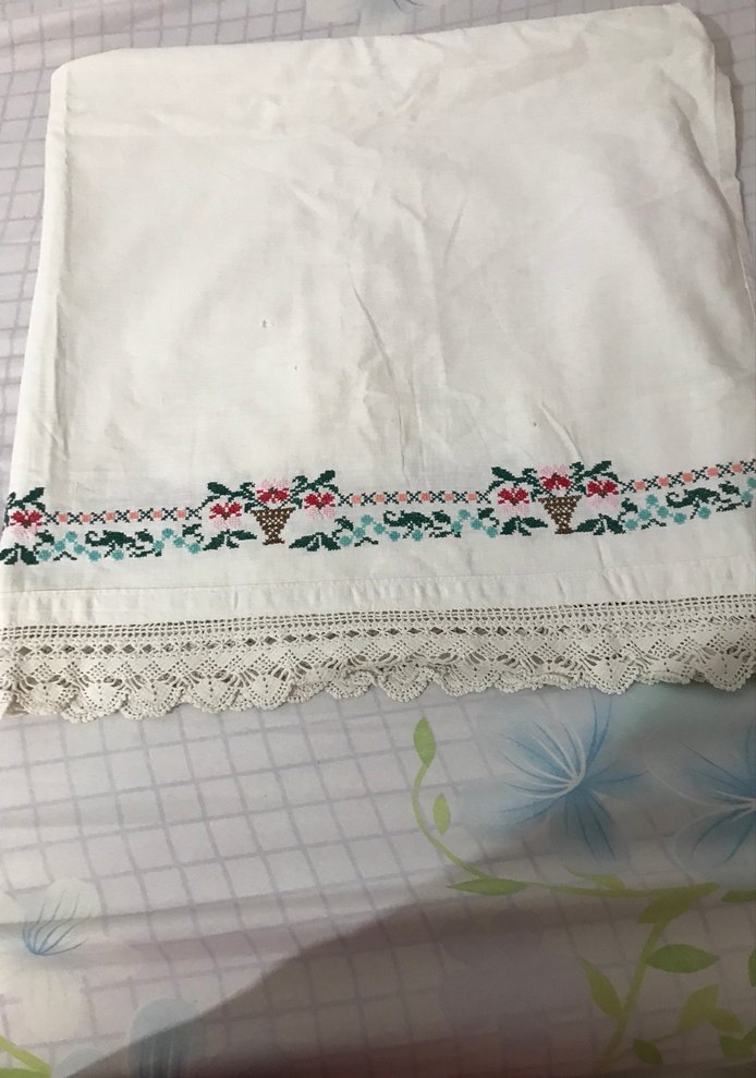 Nakışlı Beyaz Nevresim Takımı - Görsel 3