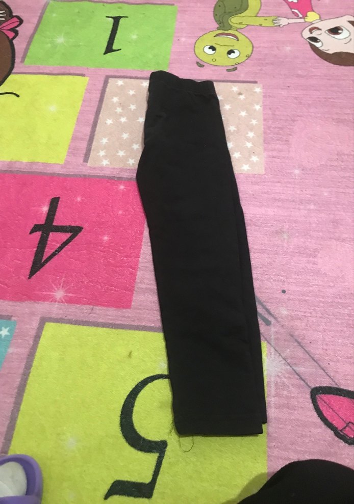 Siyah Rock Punk Yırtık Detaylı Kadın Tayt - Görsel 4