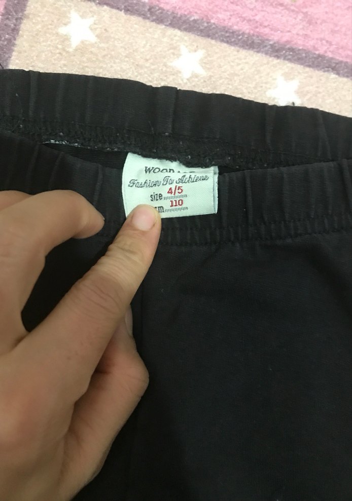 Siyah Rock Punk Yırtık Detaylı Kadın Tayt - Görsel 2