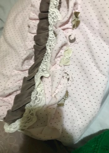 Nakışlı Keten Bebek Uyku Tulumu - Görsel 5