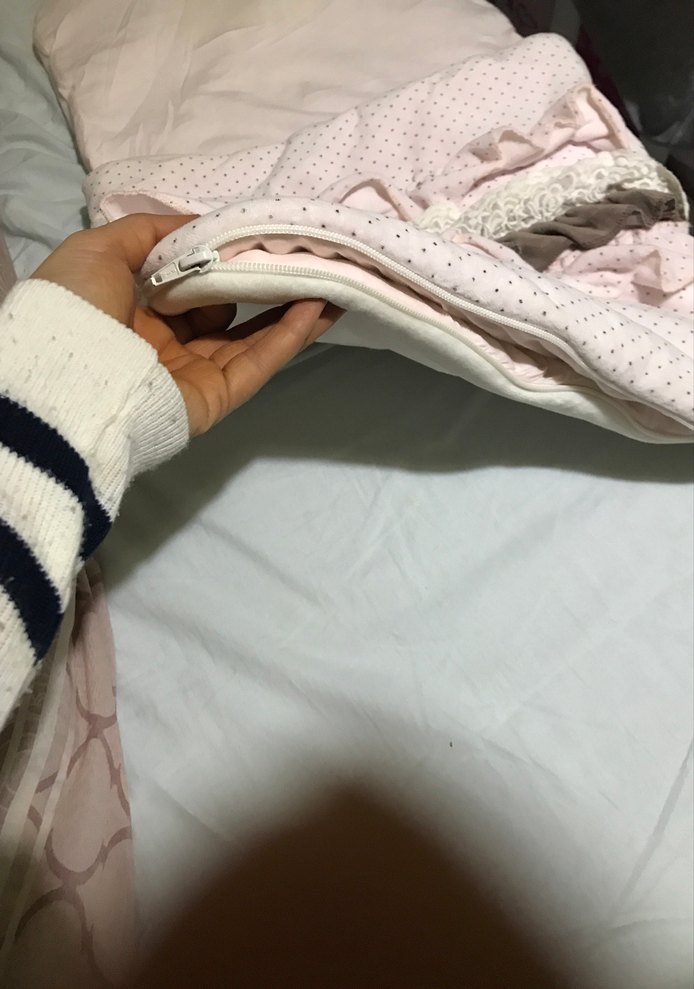 Nakışlı Keten Bebek Uyku Tulumu - Görsel 3