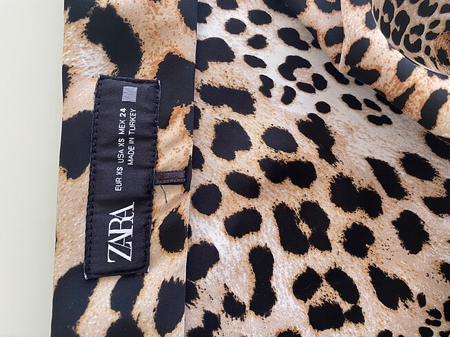 Zara Zara leopar desenli etek