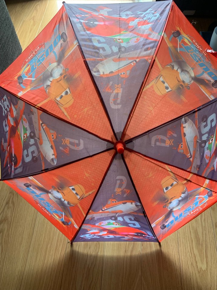 Renkli lisanslı Disney Uçaklar ve Minyonlar çocuk Şemsiyesi - Görsel 2