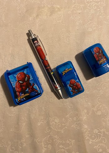 Mavi Örümcek Adam Temalı Kırtasiye Seti - Görsel 2