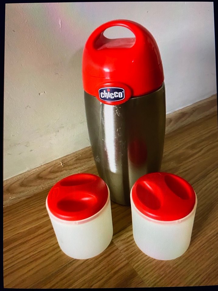 Chicco Kırmızı çelik mama termosu - Görsel 2