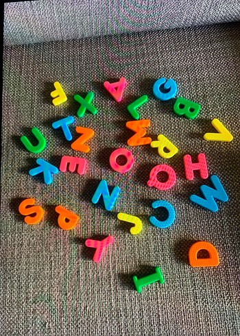 Renkli kutulu  mıknatıslı sayılar harfler - Görsel 3