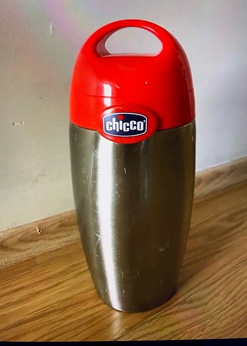 Chicco Kırmızı Kapaklı çelik mama termos,  Çocuk Termosu - Görsel 2