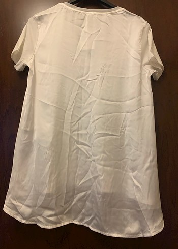 Gap  Beyaz pamuk saten  Tshirt - Görsel 2