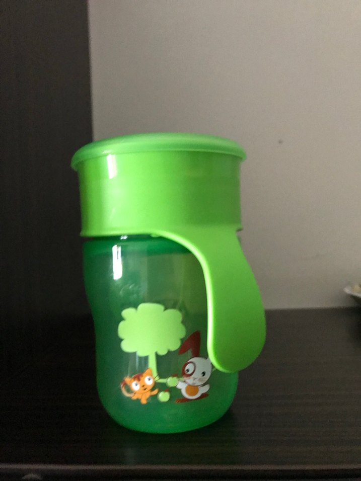Philips Avent sızdırmaz bardak Yeşil Kulplu Bebek çocuk bardak - Görsel 3