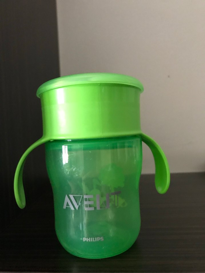 Philips Avent sızdırmaz bardak Yeşil Kulplu Bebek çocuk bardak - Görsel 2