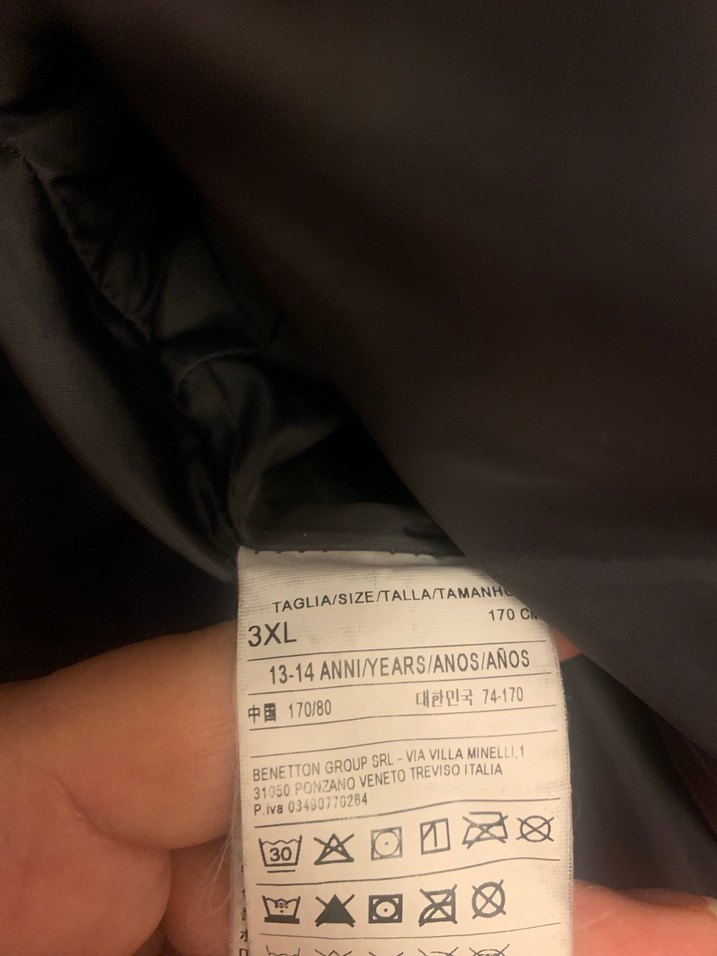 Benetton çocuk Kırmızı Fermuarlı Mont 13-14 yaş - Görsel 3