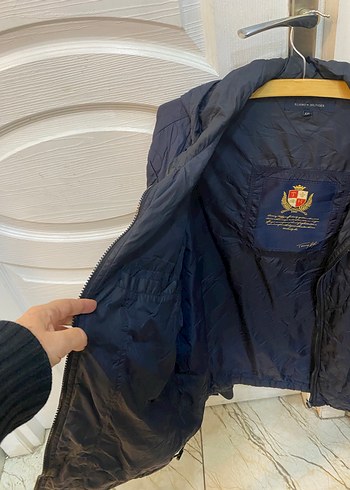 Tommy Hilfiger kaz tüyü Fermuarlı Kış Montu - Görsel 4