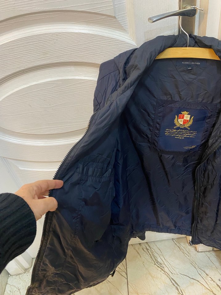 Tommy Hilfiger kaz tüyü Fermuarlı Kış Montu - Görsel 4