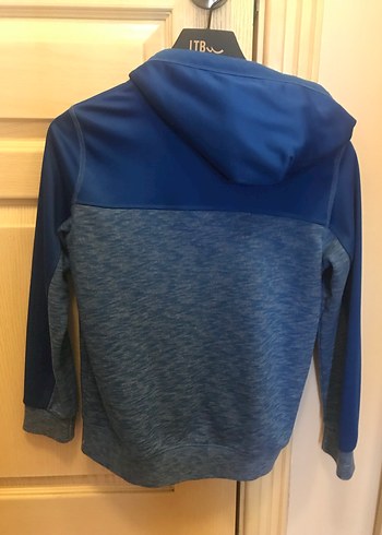 Benetton  Çocuk Fermuarlı Mavi Sweatshirt 11/12 yaş - Görsel 2