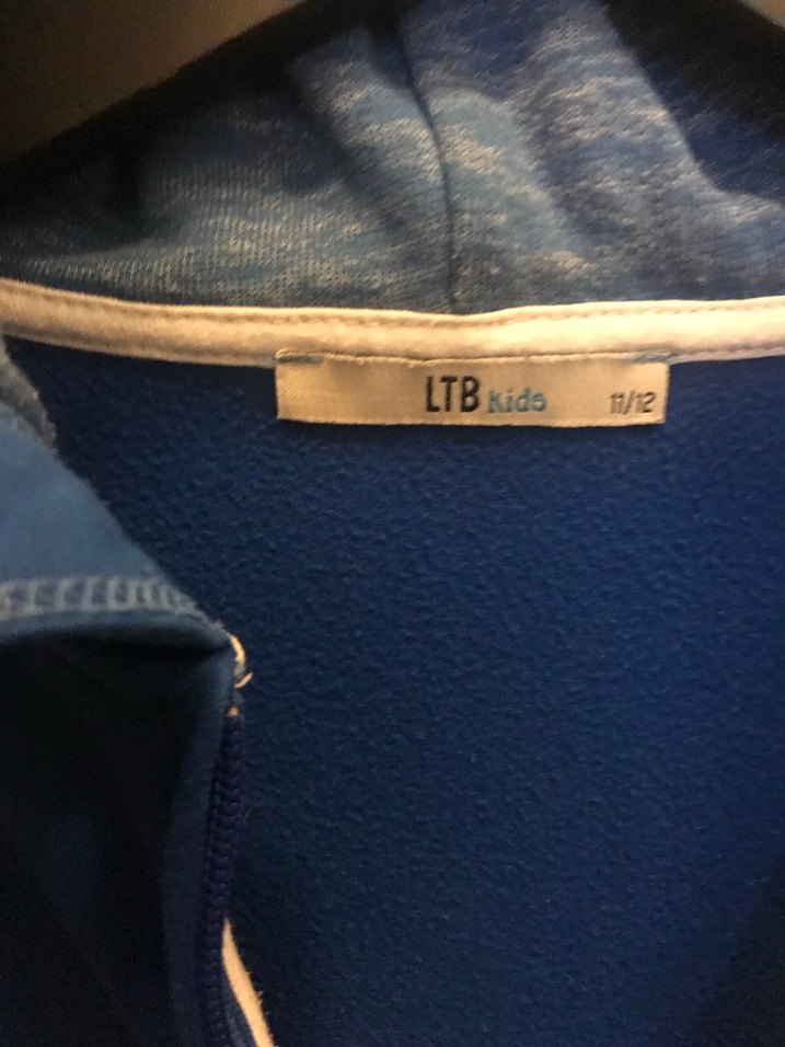 Benetton  Çocuk Fermuarlı Mavi Sweatshirt 11/12 yaş - Görsel 3