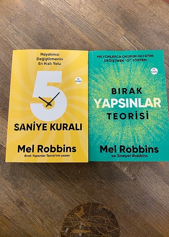 Mel Robbins - 5 Saniye Kuralı & Bırak Yapsınlar Kitapları