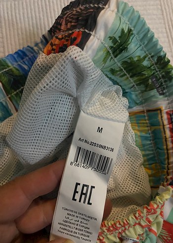 Tommy Hilfiger Baskılı Erkek Mini Şort Mayo - Görsel 3