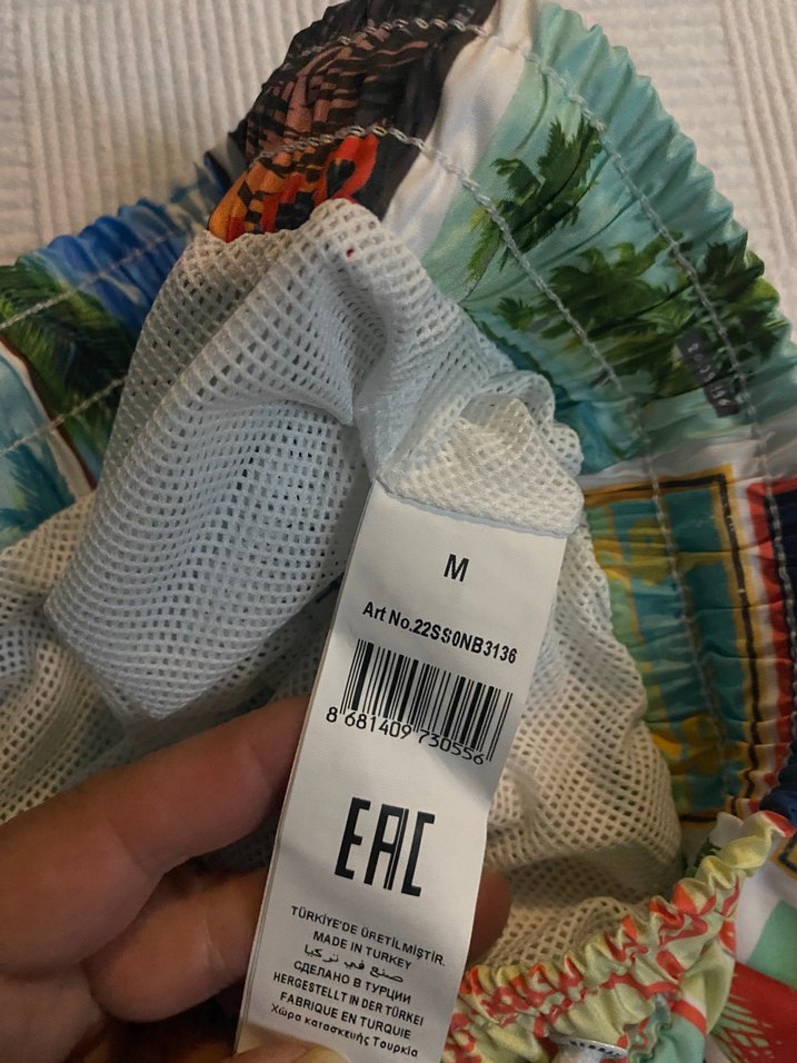 Tommy Hilfiger Baskılı Erkek Mini Şort Mayo - Görsel 3