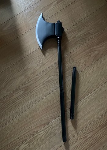 Korsan kostüm şapka Kafatası Desenli Siyah  balta Aksesuar - Görsel 4