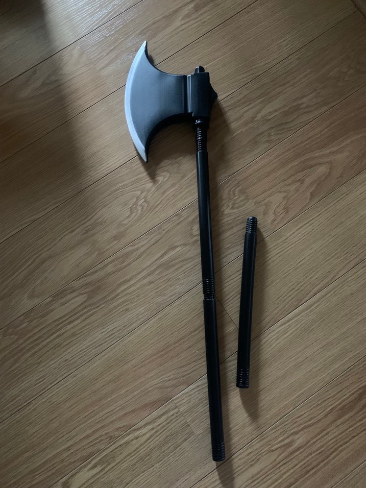 Korsan kostüm şapka Kafatası Desenli Siyah  balta Aksesuar - Görsel 4