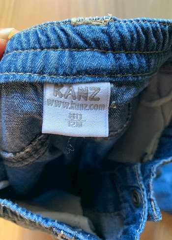 12-18 Ay Beden lacivert Renk Kanz bebek çocuk Pantolon 1 yaş