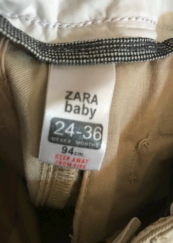 Zara Zara Çocuk Regular Fit Düğmeli Pantolon