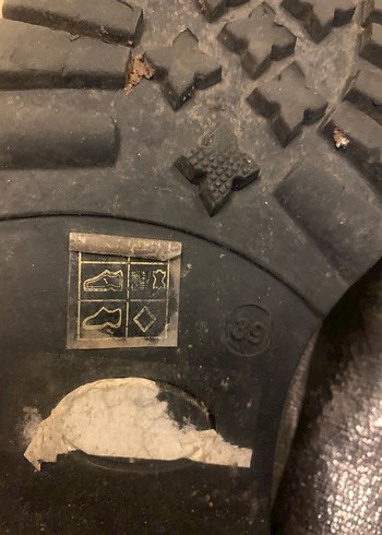 39 Beden Camper Gri Deri Topuklu Bot