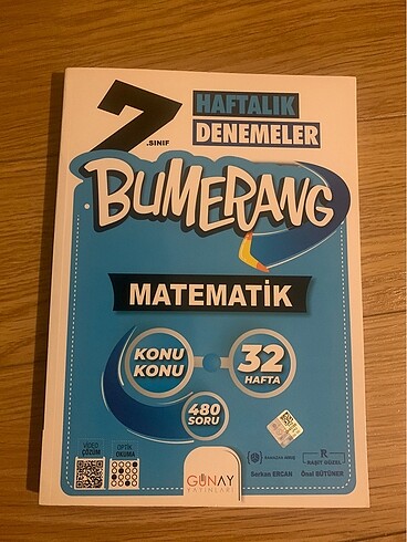 Bumerang haftalık denemeler Matematik 7.Sınıf
