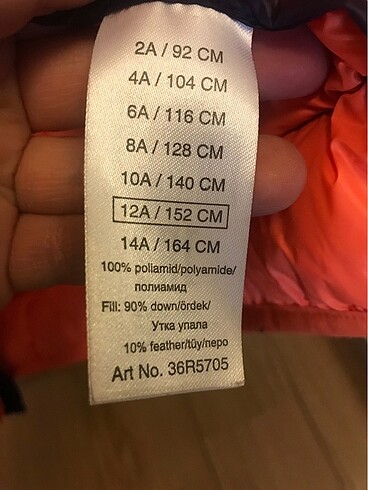 11-12 Yaş Beden B&G Store mont