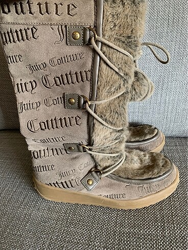 39 Beden camel Renk Juicy Couture tavşan tüylü çizme