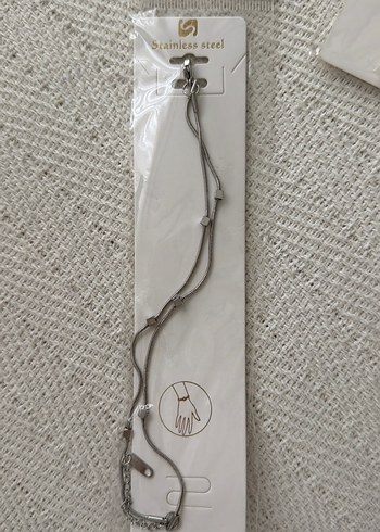 Çelik silver renk bileklik - Görsel 2